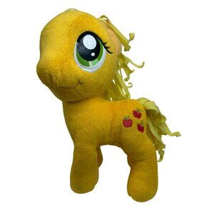 My Little Pony Applejack Plush Toy 2012 Hasbro Yellow Fleece Ribbon Mane/Tail